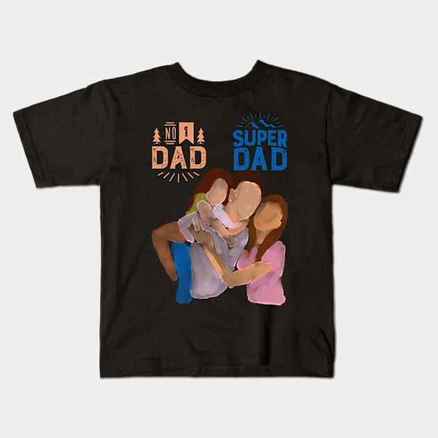 dad Kids T-Shirt by AMINOS ART